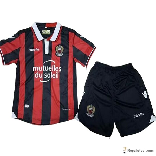 Camiseta OGC Nice Replica Primera Ropa Niños 2016/17 Rojo